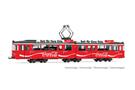 Rivarossi H0 (DC Digital) Strassenbahn Duewag GT6, Heidelberg Coca-Cola, Ep. IV