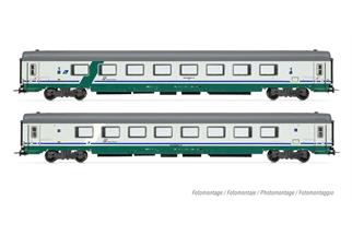 Rivarossi H0 FS Personenwagen-Set Gran Confort '85, XMPR, Ep. V-VI, 2-tlg.