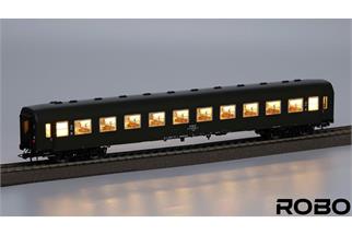 Robo Modele H0 (DC) PKP Personenwagen 111Ab, 2. Klasse, olivgrün, W. Szczesliwice *werkseitig ausverkauft*
