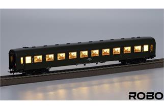 Robo Modele H0 (DC) PKP Personenwagen 111Ab, 2. Klasse, olivgrün, W. Szczesliwice *werkseitig ausverkauft*