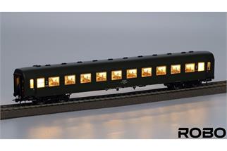 Robo Modele H0 (DC) PKP Personenwagen 111Ac, 2. Klasse, olivgrün, W. Szczesliwice *werkseitig ausverkauft*