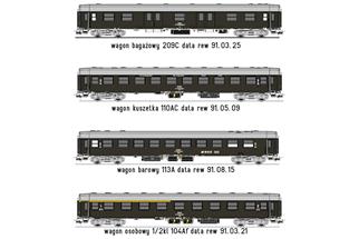 Robo Modele H0 (DC) PKP Personenwagen-Set Ost-West, Ep. V, 4-tlg. *werkseitig ausverkauft*