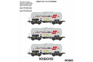 ROBO Modele H0 Orlen Kesselwagen-Set Zas 406R, Ep. VI, 3-tlg.