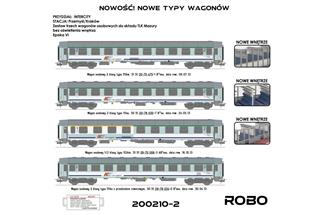 ROBO Modele H0 PKP Intercity Reisezug-Wagenset 2 TLK 35100 Mazury, Ep. VI, 4--tlg.