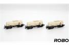 Robo Modele H0 PKP Kesselwagen-Set 406Rb, ALCO PEGRO, Ep. Ep. V, 3-tlg.