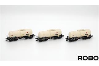 ROBO Modele H0 PKP Kesselwagen-Set 406Rb, ALCO PEGRO, Ep. V, 3-tlg. *werkseitig ausverkauft*