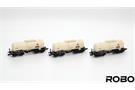 ROBO Modele H0 PKP Kesselwagen-Set 406Rb, ALCO PEGRO, Ep. V, 3-tlg. *werkseitig ausverkauft*
