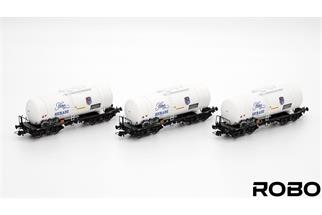 ROBO Modele H0 PKP Kesselwagen-Set 406Rb, Polmos Sieradz, Ep. VI, 3-tlg. *werkseitig ausverkauft*