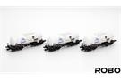 ROBO Modele H0 PKP Kesselwagen-Set 406Rb, Polmos Sieradz, Ep. VI, 3-tlg. *werkseitig ausverkauft*