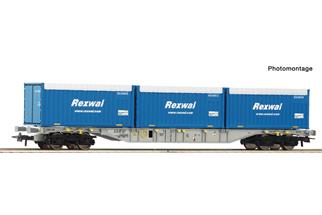 Roco H0 AAE Containertragwagen Sgns, Rexwal, Ep. VI