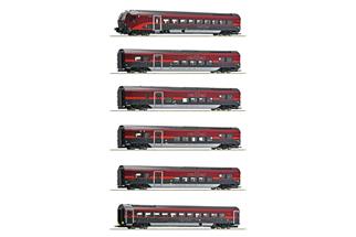 Roco H0 (AC Digital) ÖBB Reisezugwagen-Grundset Railjet 2, Ep. VI, 6-tlg.