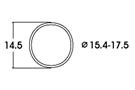 Roco H0 (AC) Haftringsatz Ø 15,4-17,5 mm (Inhalt: 10 Stk.)