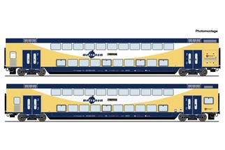 Roco H0 (AC) Metronom Doppelstockwagen-Set 2, Ep. VI, 2-tlg.