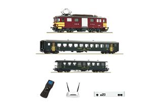 Roco H0 (AC Sound) z21 Digitalset SBB Gepäcktriebwagen De 4/4 mit Personenzug