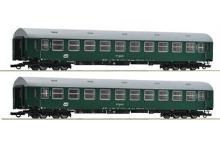 Roco H0 CD Reisezugwagen-Set B, 2. Klasse, Ep. V, 2-tlg.