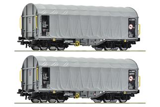 Roco H0 CD Schiebeplanenwagen-Set Shimmns, Ep. V-VI, 2-tlg.