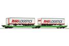 Roco H0 CFL Cargo Doppeltaschen-Gelenkwagen Sdggmrs/T3000e, Mars Logistics, Ep. VI