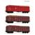 Roco H0 DB AG Hochbordwagen-Set Eanos-x 055, 20'-Container, Ep. VI, 3-tlg.