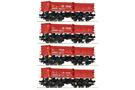 Roco H0 DB AG Muldenkippwagen-Set Falns 128, Ep. VI, 4-tlg.