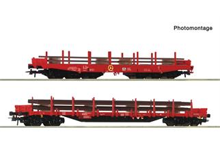 Roco H0 DB AG/OnRail Güterwagen-Set 2 Stahlzug, Ep. VI, 2-tlg.