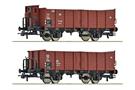 Roco H0 DB Hochbordwagen-Set Om 12, Ep. III, 2-tlg.