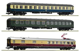 Roco H0 DB Reisezugwagen-Set 2 D 377 Hispania-Express, Ep. IV, 3-tlg. *werkseitig ausverkauft*