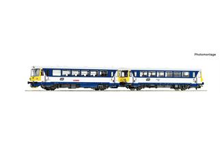 Roco H0 (DC) CD Dieseltriebwagen Rh 810 mit Beiwagen, CD