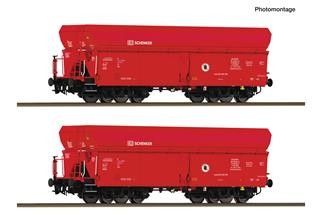 Roco H0 (DC) DB-Schenker 2-tlg. Set: Selbstentladewagen
