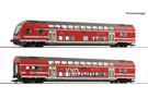 Roco H0 (DC Digital) DB AG Doppelstockwagen-Set, VVO S-Bahn Dresden, Ep. VI, 2-tlg. *werkseitig ausverkauft*