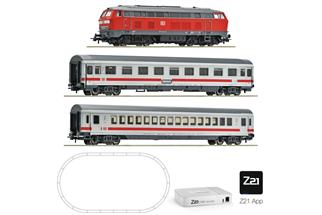 Roco H0 (DC Digital) DB AG Startset BR 218 mit Intercity, geoLine
