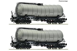 Roco H0 (DC) DR 2-tlg. Set: Knickkesselwagen, DR