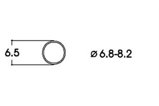 Roco H0 (DC) Haftringsatz Ø 6,8-8,2 mm (Inhalt: 10 Stk.)