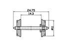 Roco H0 (DC) RP-25-Radsatz Ø 11 mm (Inhalt: 2 Stk.)