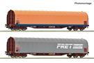 Roco H0 (DC) SNCF 2-tlg. Set: Schiebeplanenwagen, SNCF