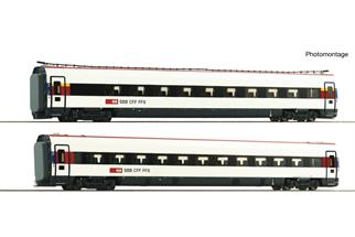 Roco H0 (DC Sound) SBB Neigezug-Ergänzungsset RABDe 500 039-8, Ep. VI, 2-tlg.