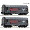 Roco H0 (DC) ZSSK CARGO 2-tlg. Set: Schiebeplanenwagen, ZSSK Cargo