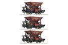 Roco H0 DRB Schotterwagen-Set Bauart Talbot, Ep. II, 3-tlg.
