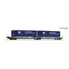 Roco H0 Ermewa Doppeltaschen-Gelenkwagen T3000e, Express Interfracht, Ep. VI