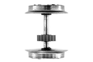 Roco H0 (ET) DC-Radsatz mit Zahnrad ohne Haftreifen