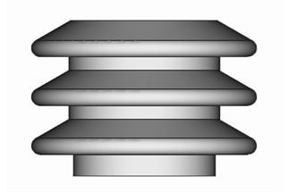 Roco H0 (ET) Isolatoren Stromabnehmer, schokoladenbraun