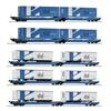 Roco H0 Eurowagon Doppeltaschen-Gelenkwagen-Display, Ekol, Ep. VI, 5-tlg. *werkseitig ausverkauft*