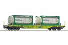 Roco H0 GATX Containertragwagen Sgns, Tankcontainer, Ep. VI *werkseitig ausverkauft*