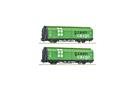 Roco H0 Green Cargo Schiebewandwagen-Set Hbillns-v, Ep. VI, 2-tlg.