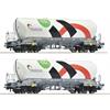 Roco H0 Holcim Silowagen-Set Uacns, -CO2, Ep. VI, 2-tlg. *werkseitig ausverkauft*