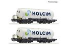 Roco H0 Holcim Silowagen-Set Uacs, neues Logo, Ep. VI, 2-tlg.