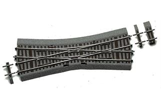 Roco H0 Line mit Bettung EKW15 Einzelkreuzungsweiche 230 mm, 15° *werkseitig ausverkauft*