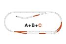 Roco H0 Line mit Bettung Gleisset C