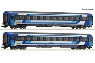 Roco H0 MAV Reisezugwagen-Set Eurofima Bmz, Ep. VI, 2-tlg.