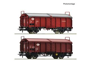 Roco H0 MAV Schiebedachwagen-Set Tcs, Ep. IV, 2-tlg.