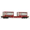 Roco H0 ÖBB Containertragwagen Sgnss, Tanktainer TWS, Ep. VI